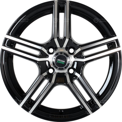 Колесный диск Megami MGM-1 6xR15 5x100 ET38 DIA57.1 черный полностью полированный