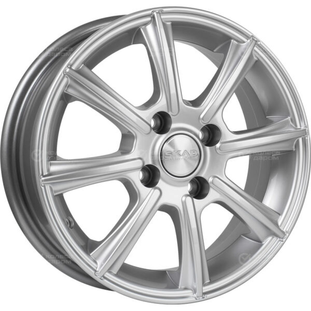 Колесный диск СКАД Монако 5.5xR14 4x100 ET43 DIA67.1 серебристый
