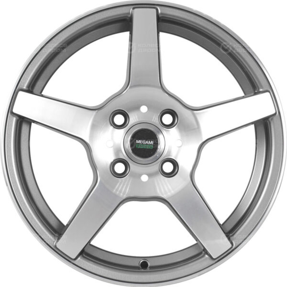 Колесный диск Megami AF07 6xR15 4x100 ET46 DIA54.1 насыщенный темно-серый полностью полированный
