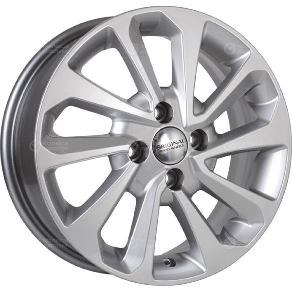 Колесный диск СКАД KL-320 6xR15 4x100 ET46 DIA54.1 серебристый