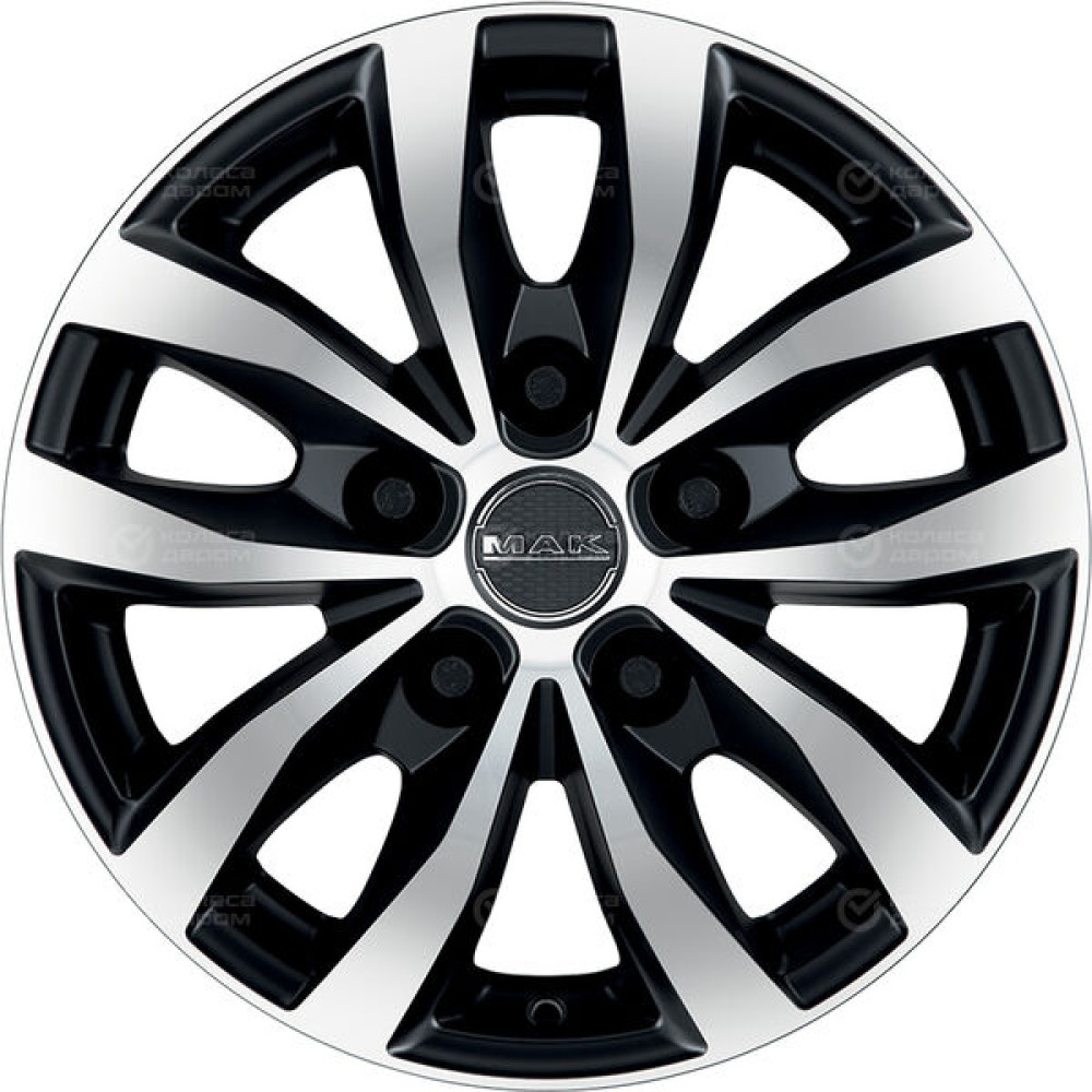 Колесный диск MAK Load 5 7xR17 5x120 ET60 DIA65.1 черный матовый с полированной лицевой частью