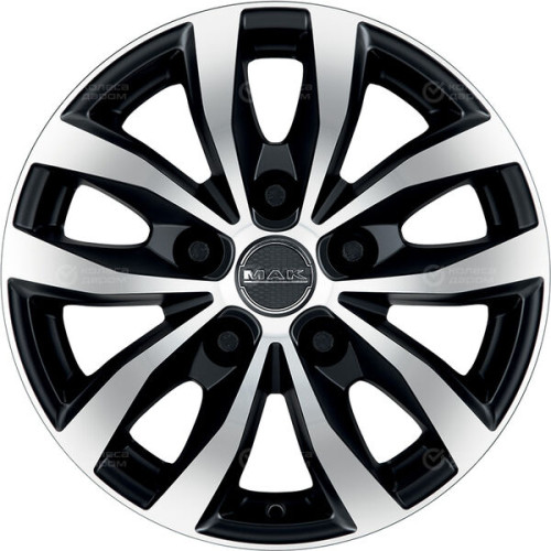 Колесный диск MAK Load 5 7xR17 5x120 ET60 DIA65.1 черный матовый с полированной лицевой частью