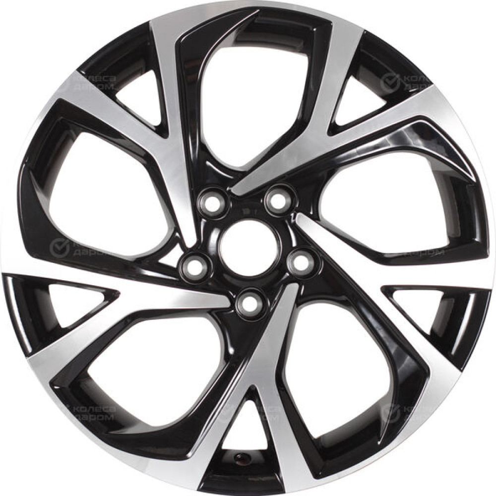 Колесный диск Replay VV347 7xR18 5x112 ET43 DIA57.1 черный с полированной лицевой стороной