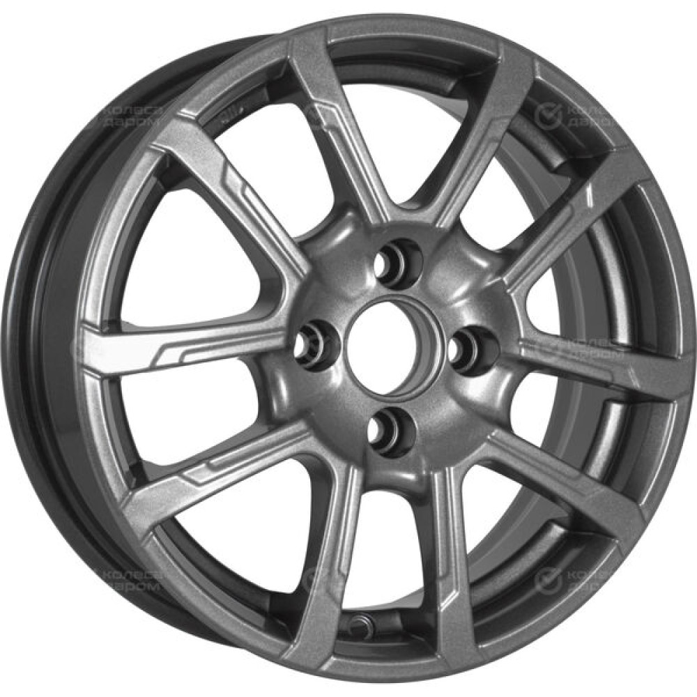 Колесный диск iFree Слайдер 5.5xR14 4x100 ET43 DIA60.1 насыщенный тёмно-серебристый