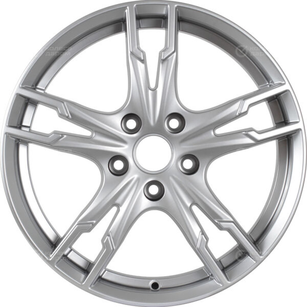 Колесный диск КиК Солар 7xR17 4x100 ET38 DIA67.1 глянцевый серебристый