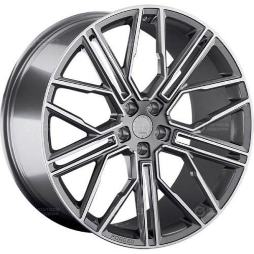 Колесный диск LS Forged FG08 11.5xR22 5x112 ET43 DIA66.6 темно-серый матовый ,частично полированный