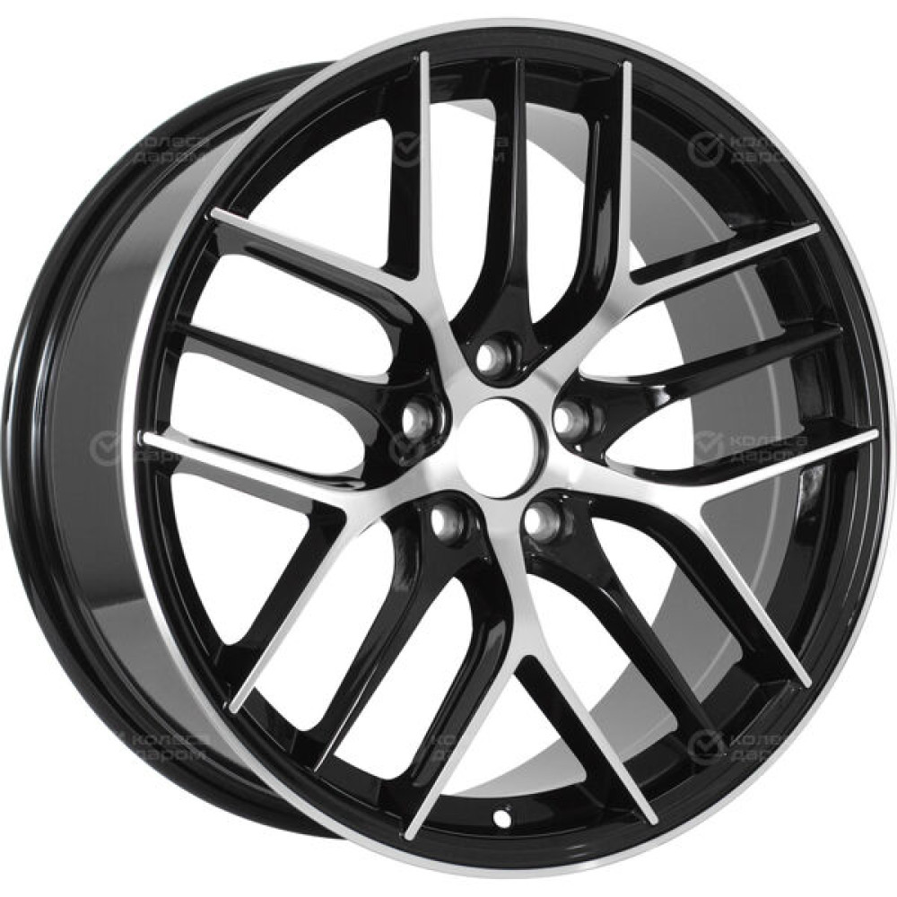 Колесный диск Lizardo XH317 8xR18 5x108 ET33 DIA60.1 черный глянец с полировкой