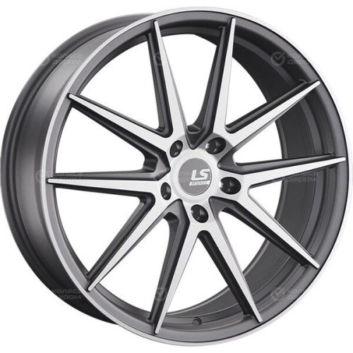 Колесный диск LS FlowForming LS RC08 8.5xR20 5x120 ET45 DIA72.6 темно-серый матовый ,частично полированный