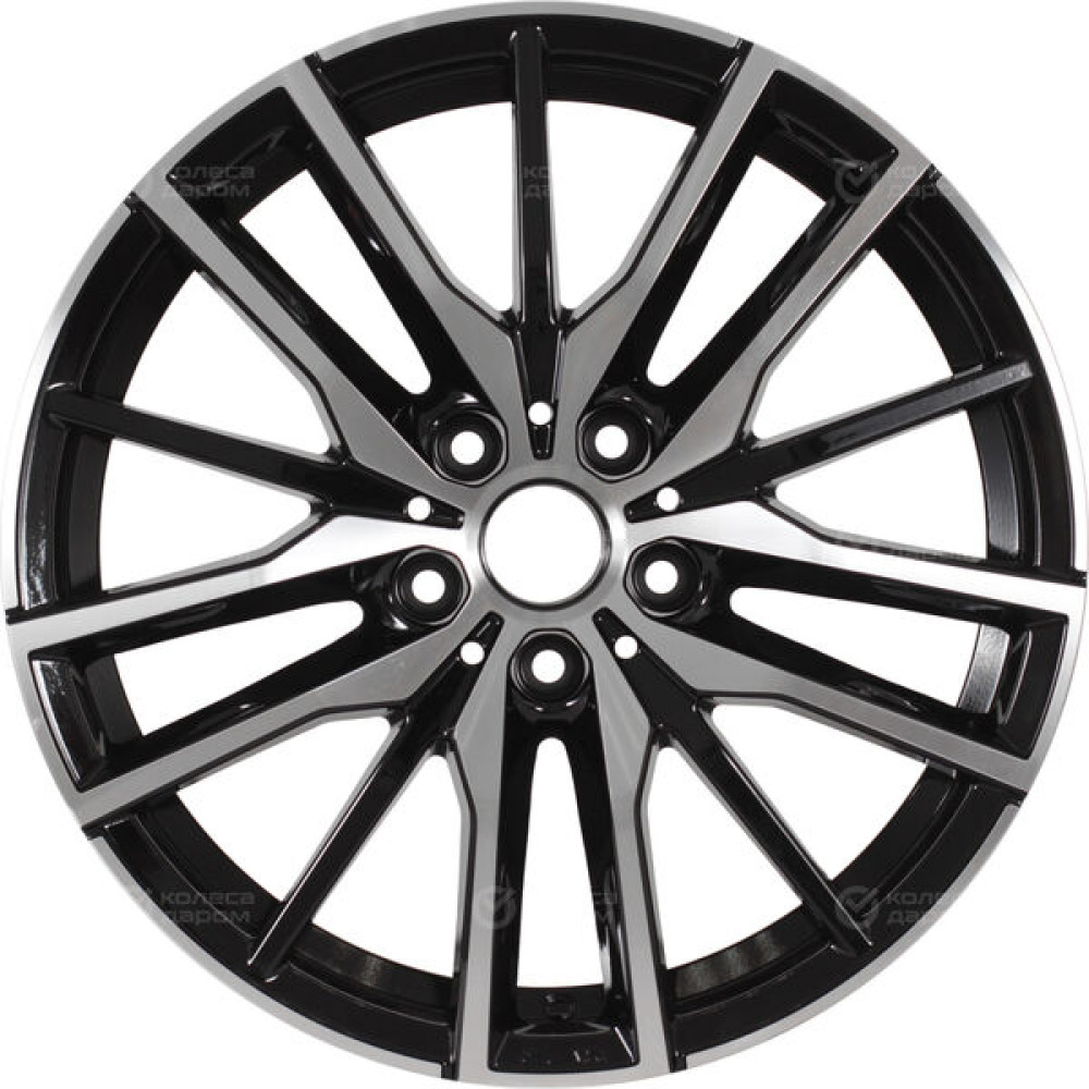Колесный диск Replay KI279 7xR18 5x114.3 ET51.5 DIA67.1 черный глянцевый с полированной лицевой частью