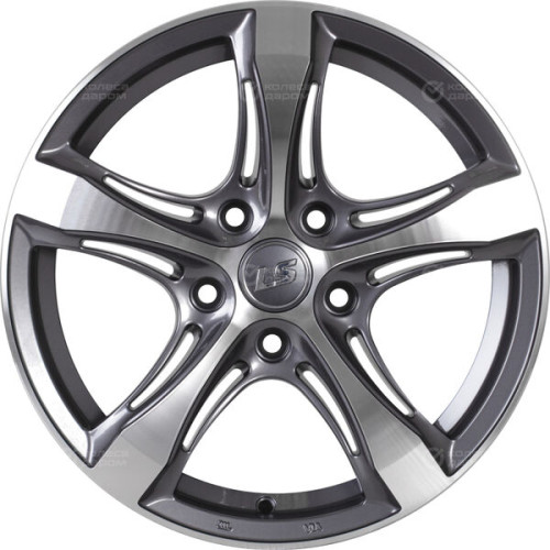 Колесный диск LS LS 1053 7.5xR17 4x100 ET40 DIA60.1 насыщенный темно-серый полностью полированный