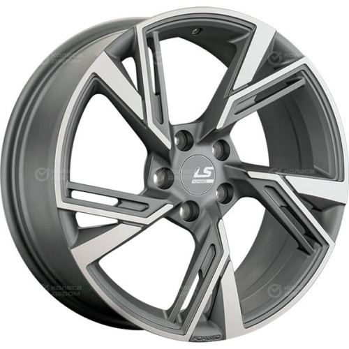 Колесный диск LS Forged LS FG23 8xR18 5x112 ET38 DIA66.6 темно-серый матовый ,частично полированный