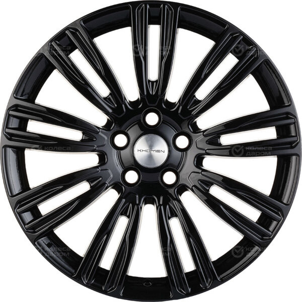 Колесный диск KHOMEN KHW2004 (Velar) 8.5xR20 5x108 ET45 DIA63.4 черный глянцевый
