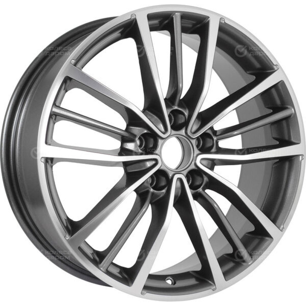Колесный диск KHOMEN KHW1812 (Haval Dargo) 7xR18 5x114.3 ET40 DIA66.5 насыщенный темно-серый полностью полированный