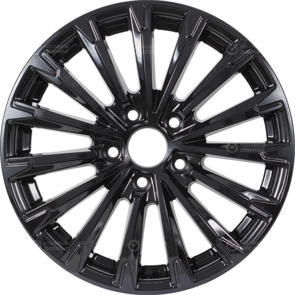 Колесный диск KDW KD1610 6.5xR16 4x100 ET50 DIA60.1 черный глянцевый