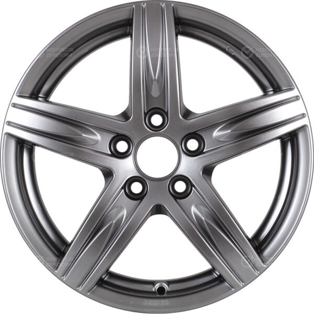 Колесный диск КиК Андорра 6.5xR16 5x114.3 ET45 DIA67.1 темно-серебристый