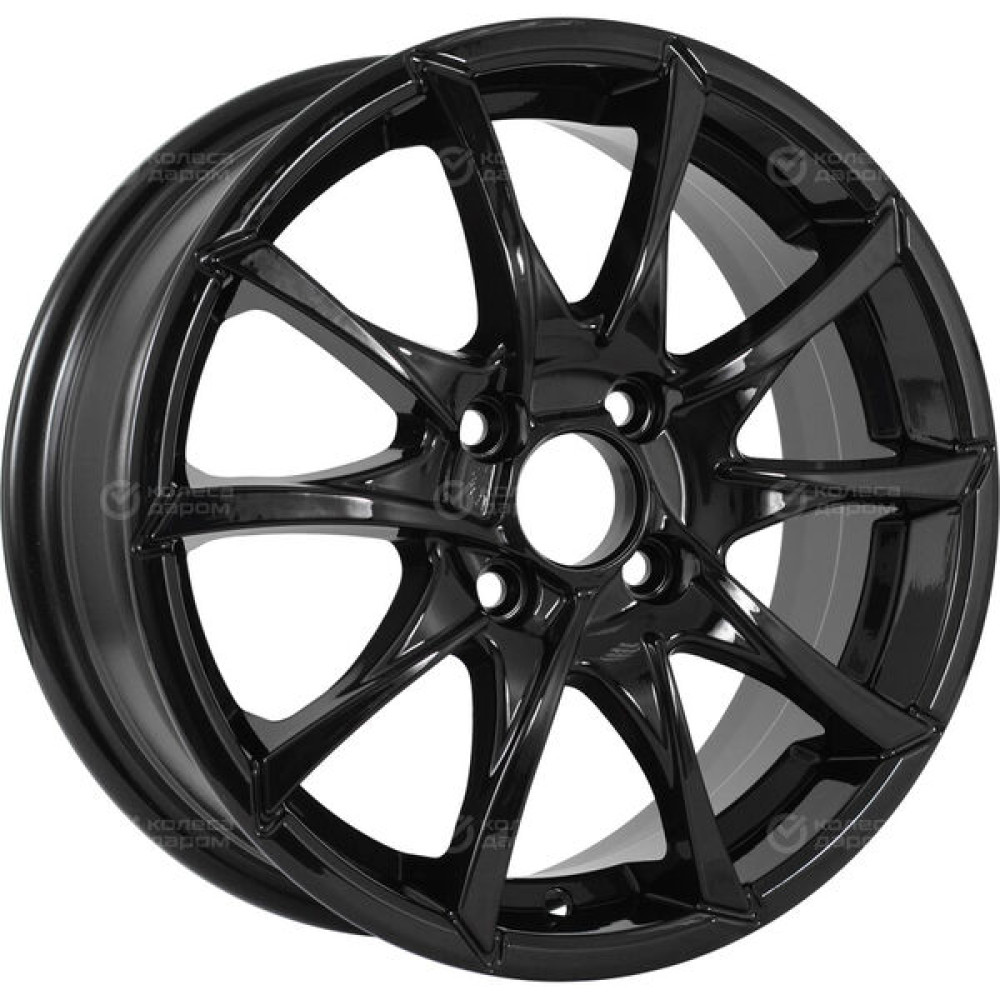 Колесный диск RST R035 6xR15 4x100 ET50 DIA60.1 (уценка) черный глянцевый