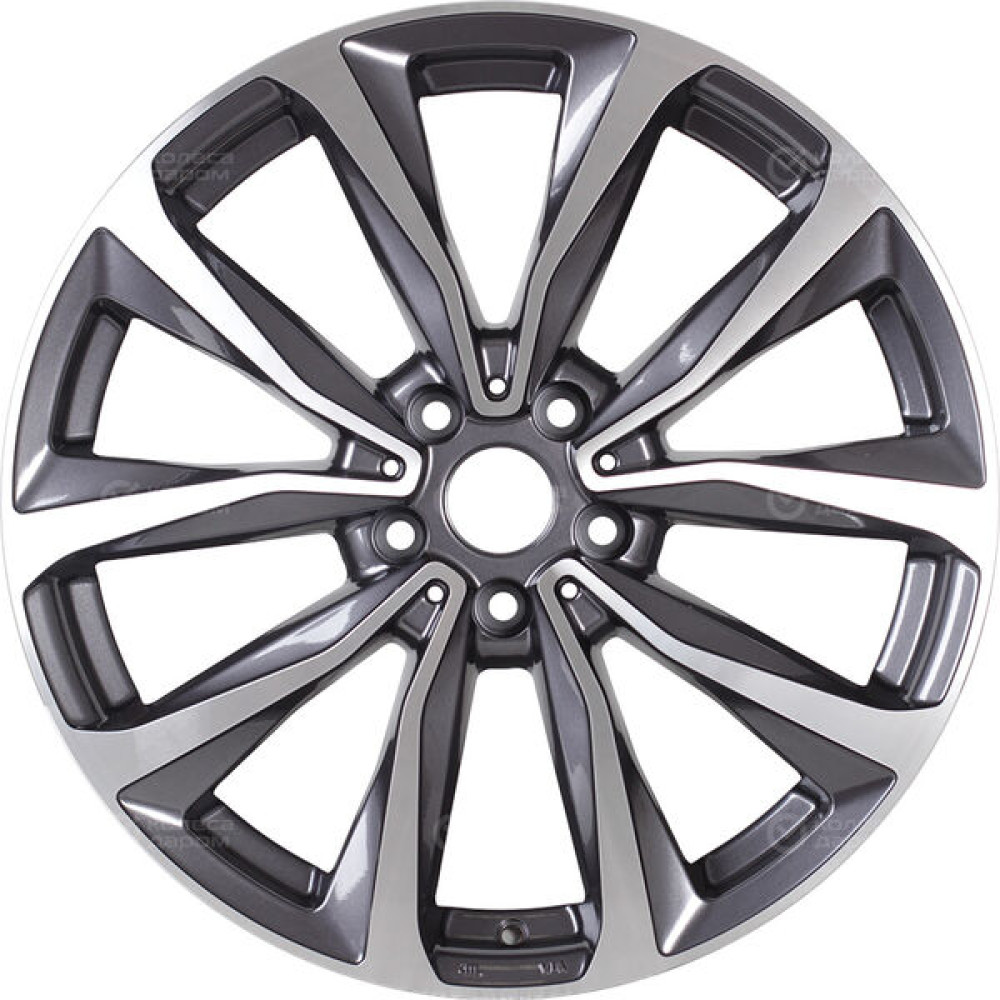 Колесный диск Replay V84 7.5xR19 5x108 ET50 DIA63.3 насыщенный темно-серый полностью полированный