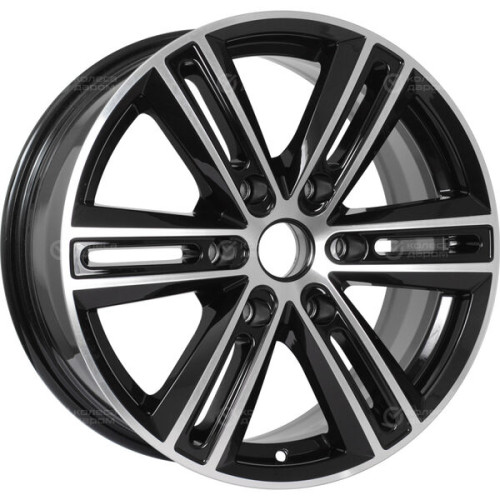 Колесный диск X-trike X124 7.5xR17 6x139.7 ET25 DIA106.1 черный глянцевый с полированной лицевой поверхностью