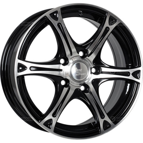 Колесный диск LS LS 131 7xR16 4x98 ET28 DIA58.6 черный полностью полированный