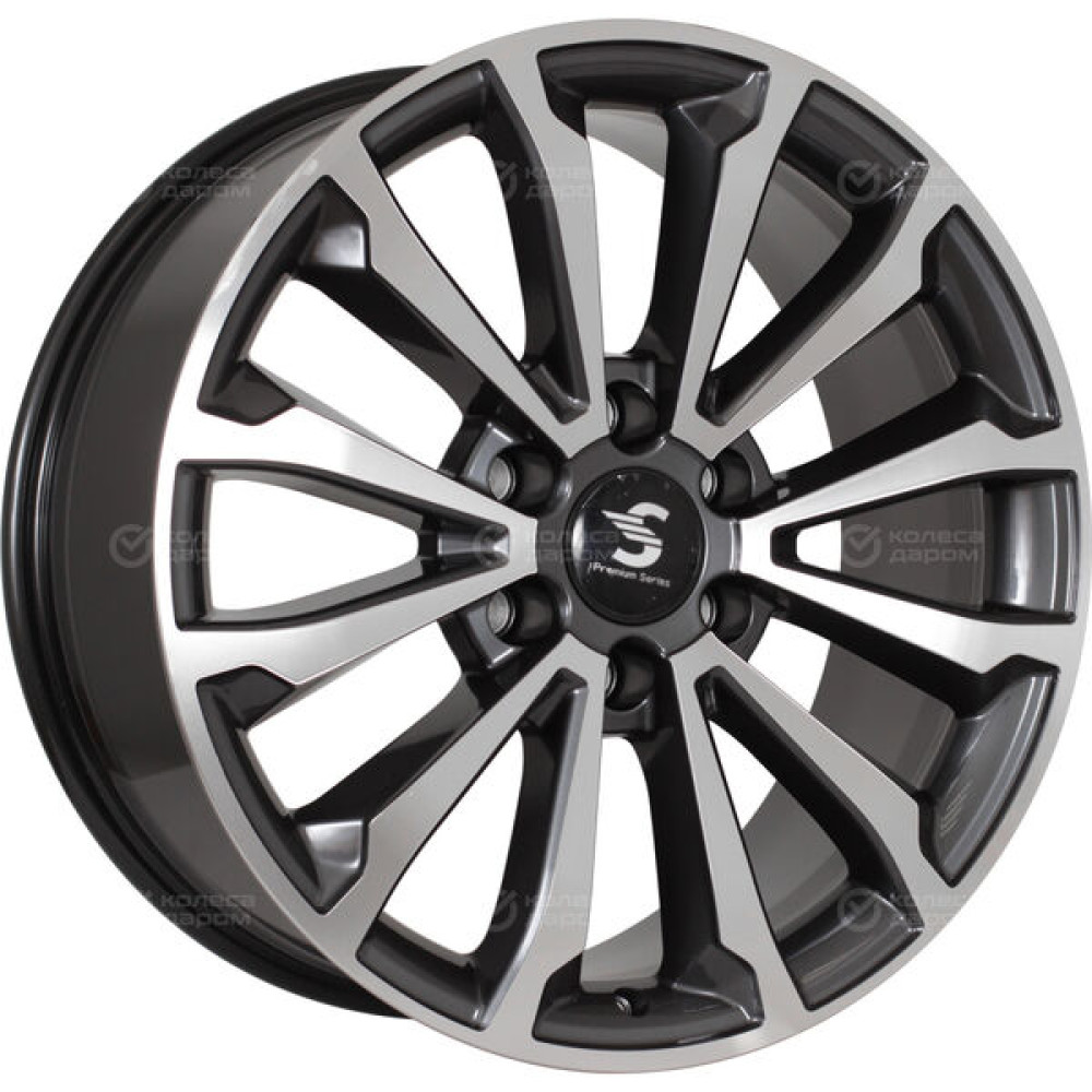 Колесный диск СКАД Premium Series КР006 (20_TANK 500) 8.5xR20 6x139.7 ET33 DIA100.1 глянцевый темно-серый полностью полированный