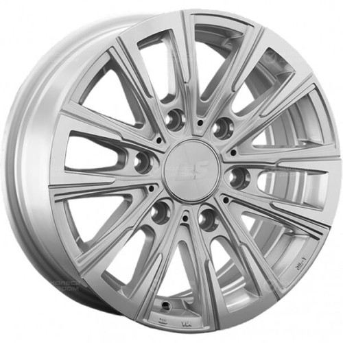 Колесный диск LS LS 812 6xR15 6x139.7 ET33 DIA106.1 серебристый полированный