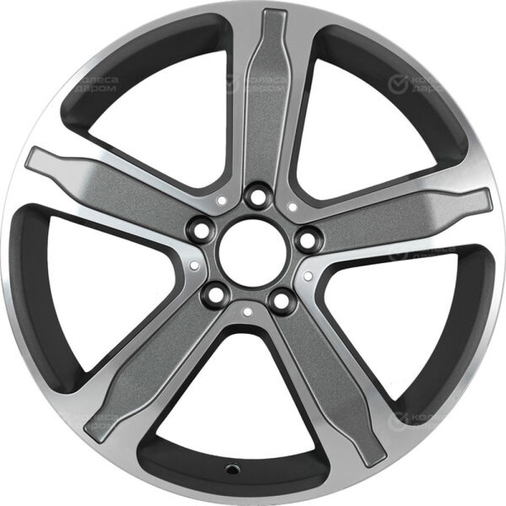 Колесный диск Replay MR146 6.5xR17 5x112 ET44 DIA66.6 глянцевый темно-серый с полированной лицевой частью