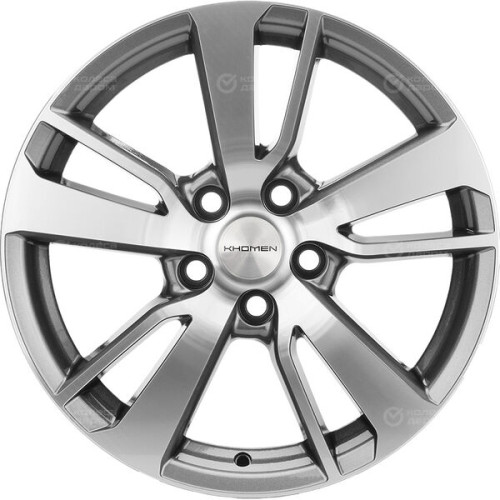 Колесный диск KHOMEN KHW1704 (17_RAV4) 7xR17 5x114.3 ET39 DIA60.1 насыщенный темно-серый полностью полированный