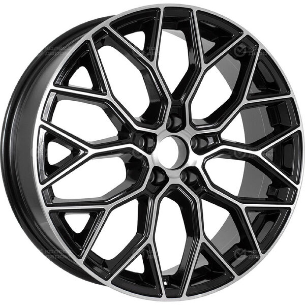Колесный диск RST R198 6.5xR18 5x108 ET33 DIA60.1 глянцевый черный с полированной лицевой частью