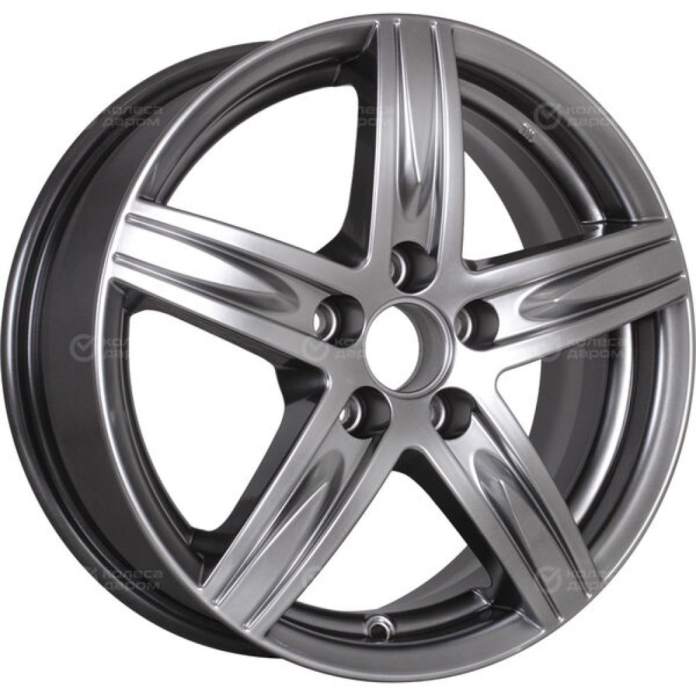 Колесный диск КиК Андорра-оригинал 7xR17 5x114.3 ET39 DIA60.1 темно-серебристый