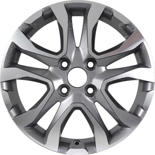 Колесный диск KHOMEN KHW1503 (X-RAY) 6xR15 4x100 ET40 DIA60.1 насыщенный темно-серый полностью полированный