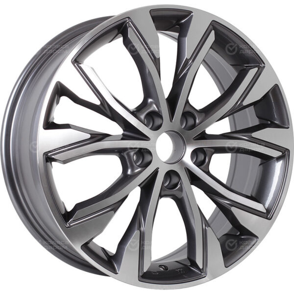 Колесный диск Replay FA41 7xR18 5x114.3 ET33 DIA67.1 насыщенный темно-серый полностью полированный