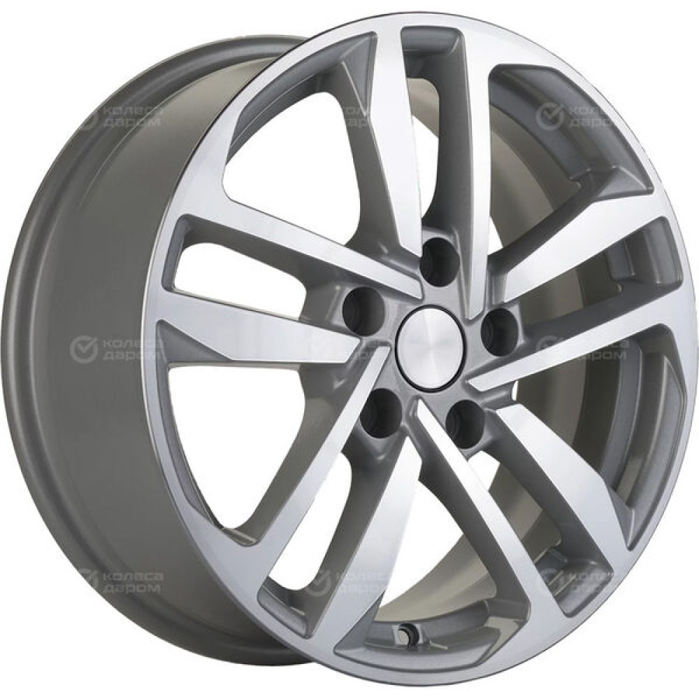 Колесный диск Carwel Шунет 1612 6.5xR16 5x114.3 ET45 DIA67.1 серебристый с полированной лицевой частью