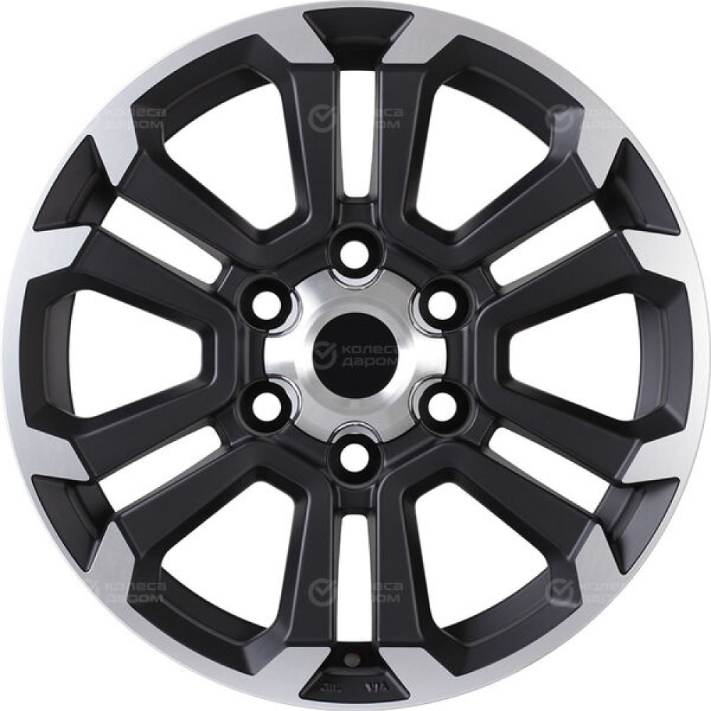 Колесный диск Replay TY352 7.5xR17 6x139.7 ET30 DIA106.1 черный матовый полностью полированный