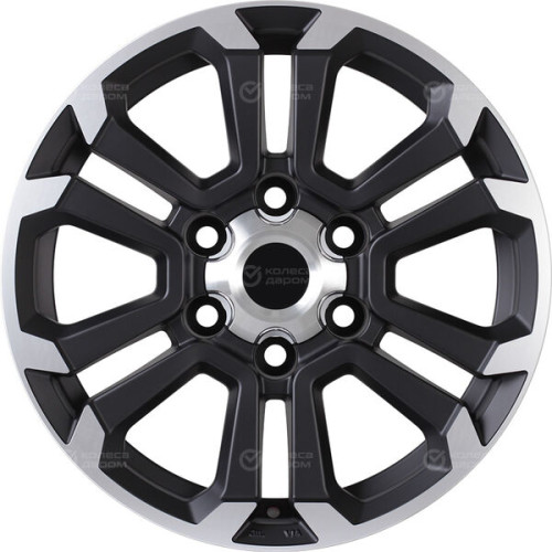 Колесный диск Replay TY352 7.5xR17 6x139.7 ET30 DIA106.1 черный матовый полностью полированный