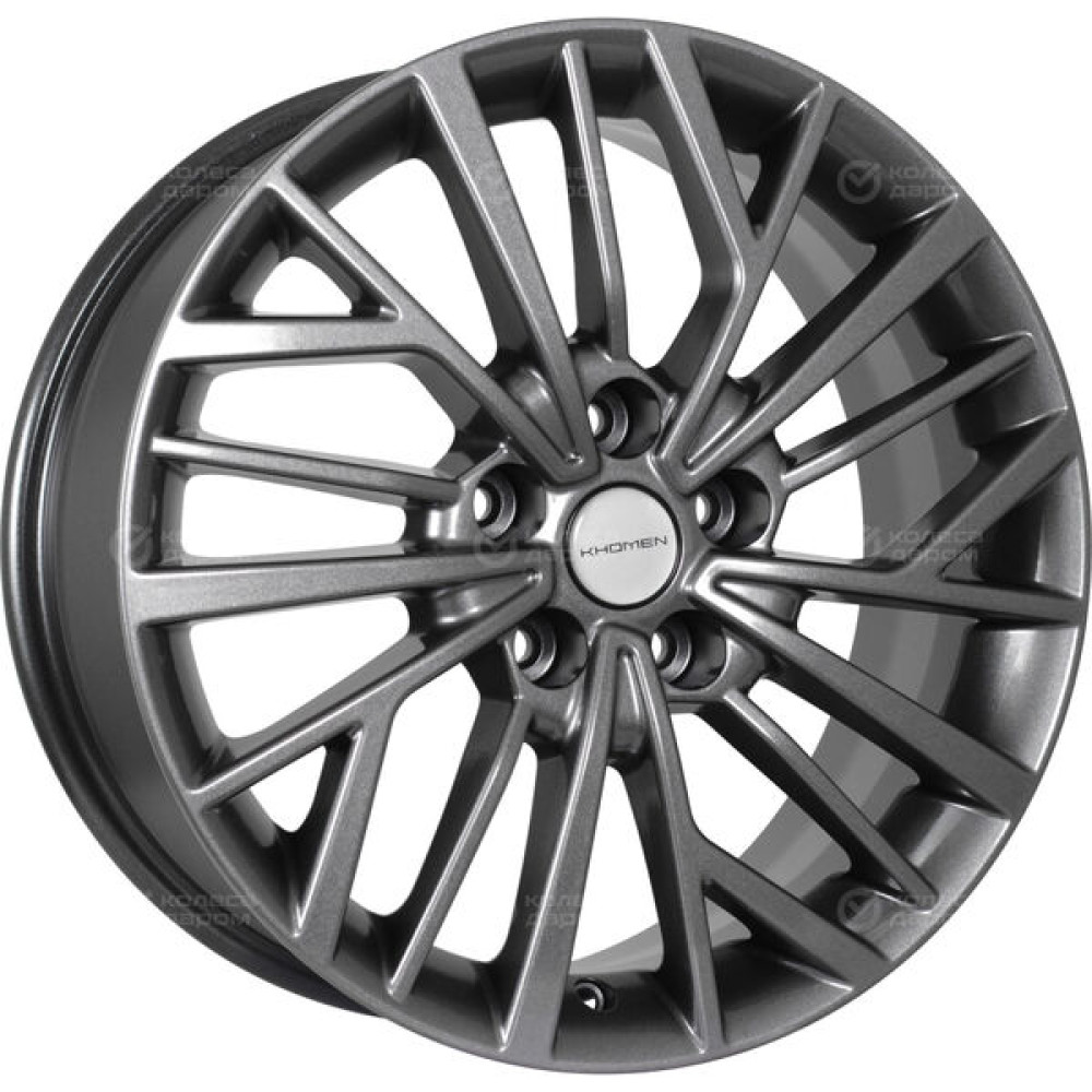 Колесный диск KHOMEN KHW1717 (ZV_17 Seltos/Soul/Sonata) 7xR17 5x114.3 ET50 DIA67.1 насыщенный темно-серый
