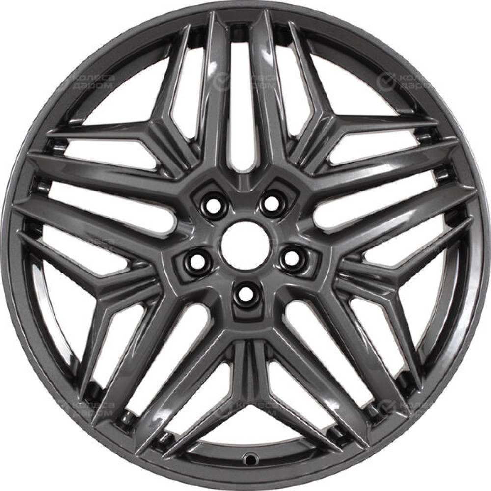 Колесный диск КиК Колумб 7xR19 5x108 ET47 DIA60.1 насыщенный темно-серый полностью полированный