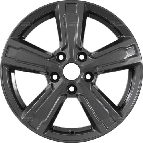 Колесный диск КиК Оклахома 6.5xR16 5x112 ET46 DIA57.1 насыщенный темно-серый полностью полированный