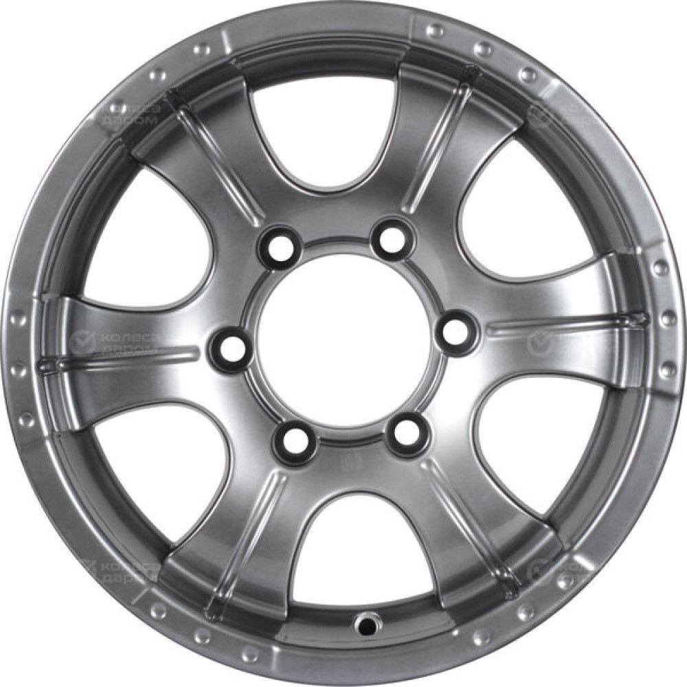 Колесный диск КиК Байконур 8xR16 6x139.7 ET0 DIA110.1 темно-серебристый