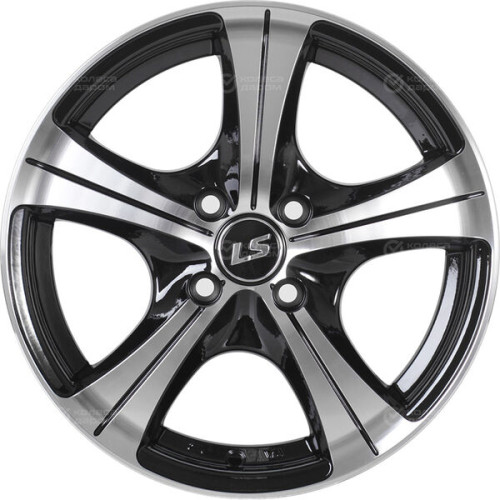 Колесный диск LS LS 202 6xR14 4x100 ET39 DIA73.1 черный полностью полированный