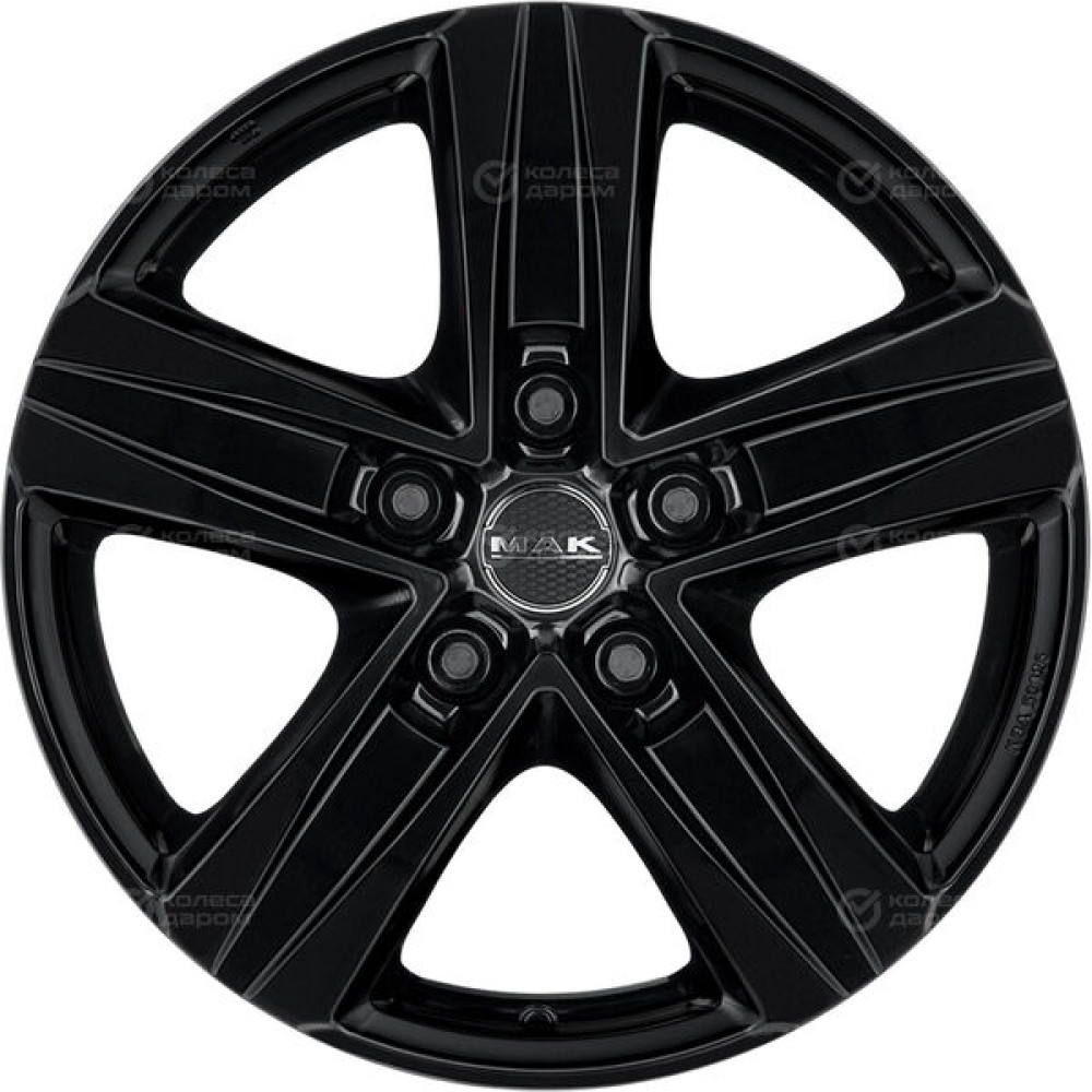 Колесный диск MAK STONE5 7.5xR18 5x108 ET45 DIA63.4 черный глянцевый