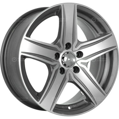 Колесный диск LS LS 230 7xR17 5x112 ET45 DIA57.1 насыщенный темно-серый полностью полированный