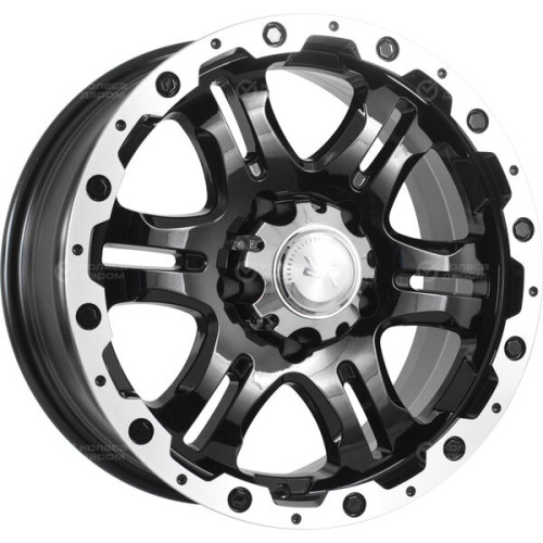Колесный диск Race Ready CSS3323 8xR17 5x139.7 ET0 DIA110.5 черный глянцевый с полированным ободом