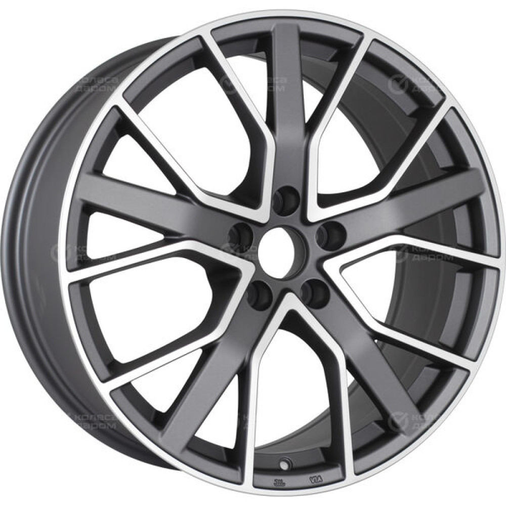 Колесный диск Replay LR61 10xR22 5x120 ET49 DIA72.6 темно-серый матовый ,частично полированный