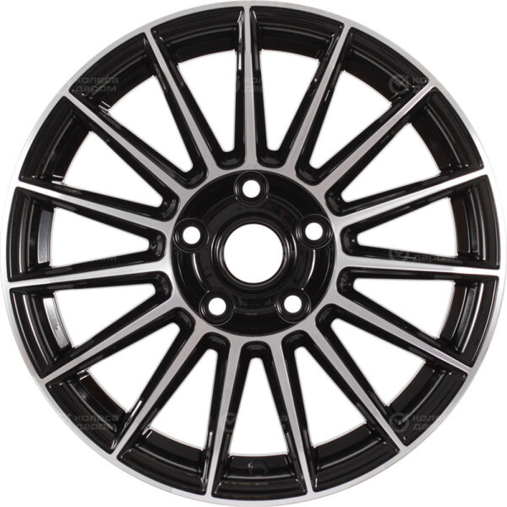 Колесный диск iFree Азур 6.5xR16 5x108 ET33 DIA67.1 чёрный глянцевый с полированной лицевой частью
