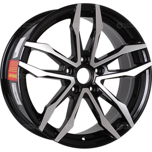 Колесный диск Replay TY336 7.5xR17 5x114.3 ET40 DIA60.1 черный глянцевый с полированной лицевой частью