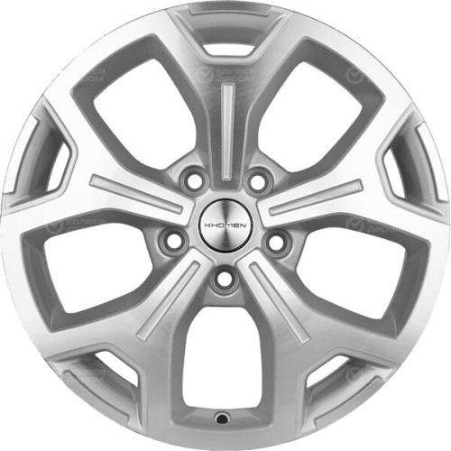 Колесный диск KHOMEN KHW1710 (ZV 17_Chery tigo 7pro) 6.5xR17 5x108 ET33 DIA60.1 серебристый полностью полированный