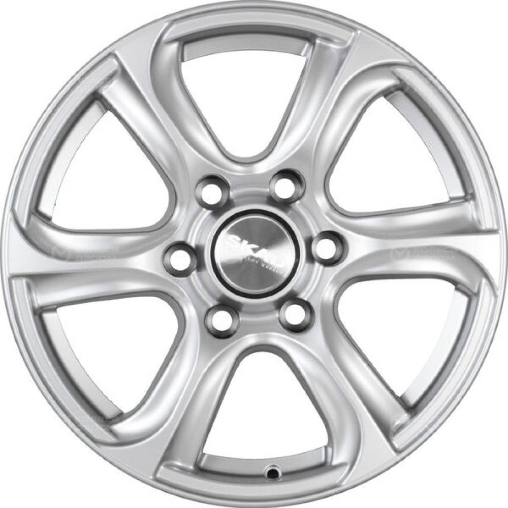 Колесный диск СКАД Скала 7.5xR17 6x139.7 ET25 DIA106.2 серебристый