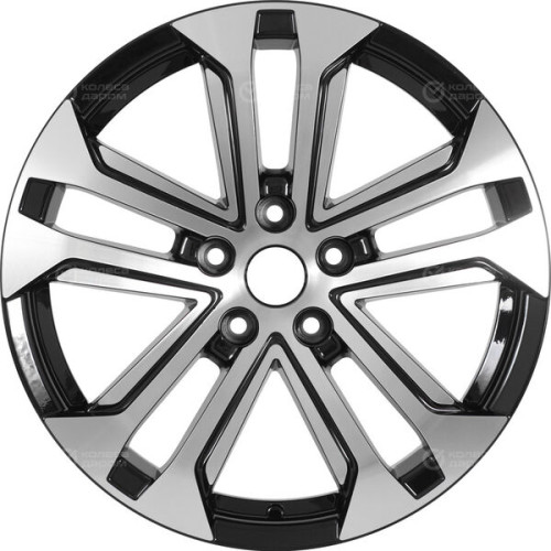 Колесный диск Carwel Куж 1803 7xR18 5x114.3 ET40 DIA66.5 черный глянцевый с полированной лицевой частью