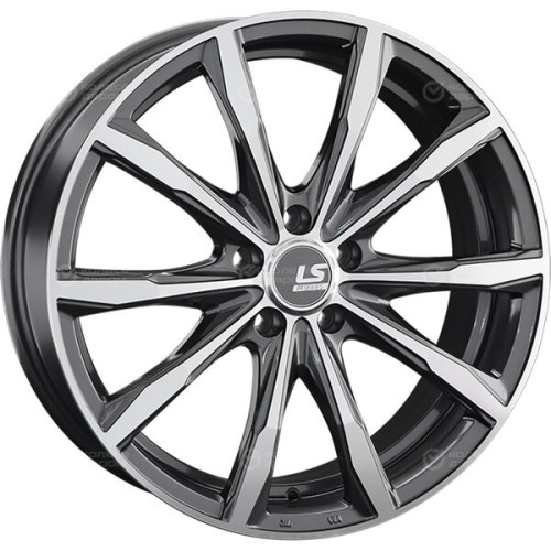Колесный диск LS FlowForming LS RC38 8xR19 5x112 ET40 DIA66.6 насыщенный темно-серый полностью полированный
