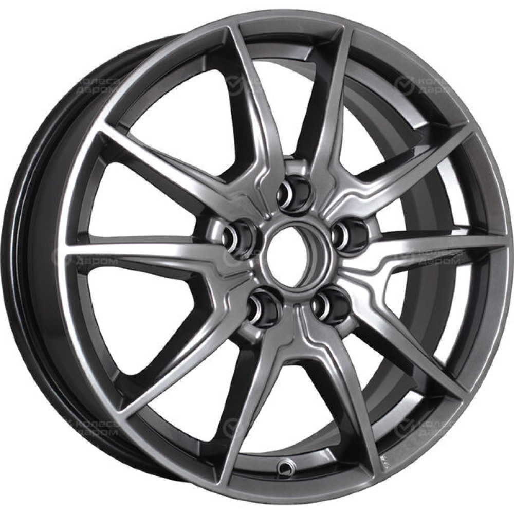 Колесный диск КиК Адамар 6.5xR16 5x114.3 ET45 DIA67.1 темно-серебристый
